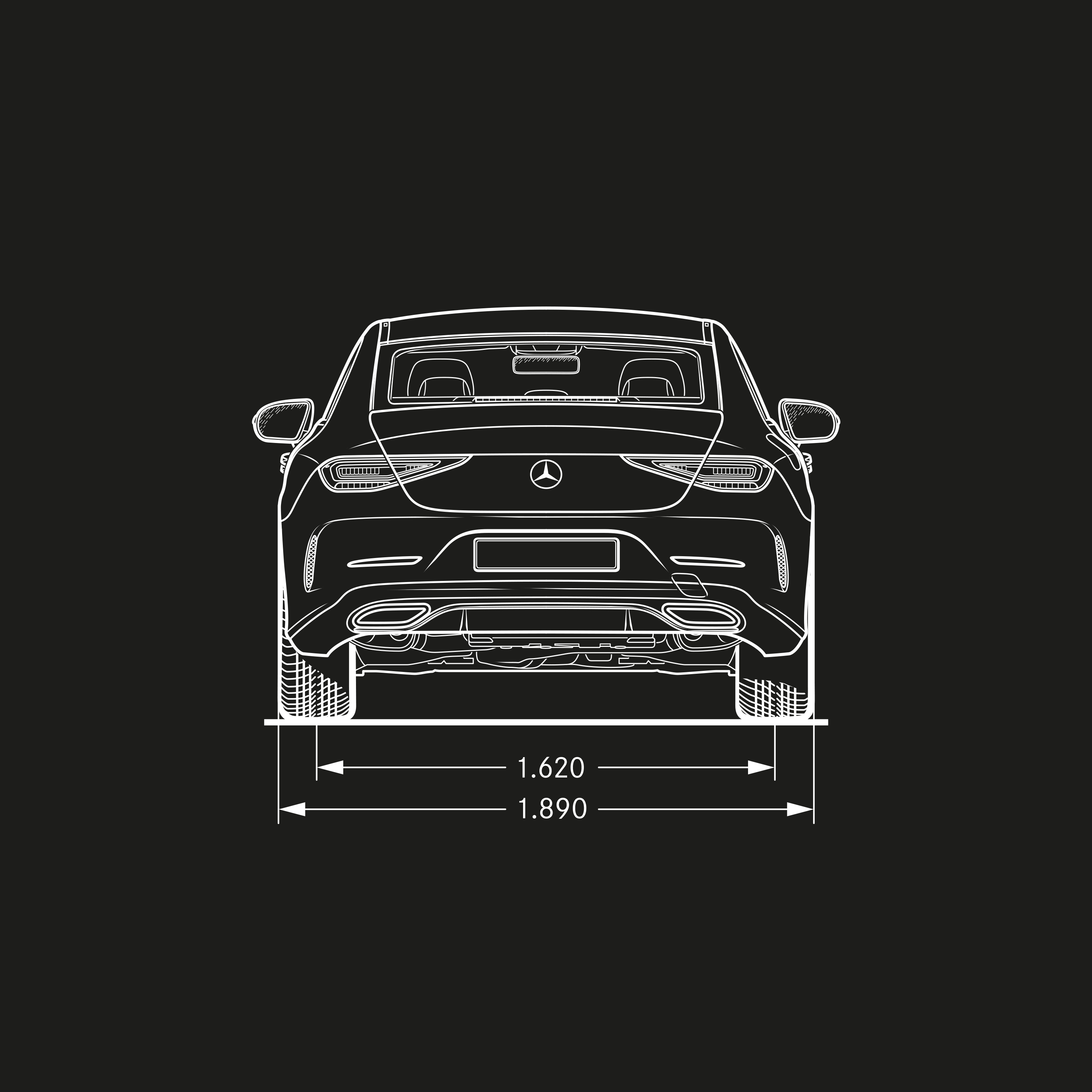 CLS Coupé | Mercedes-Benz Rückseite des CLS