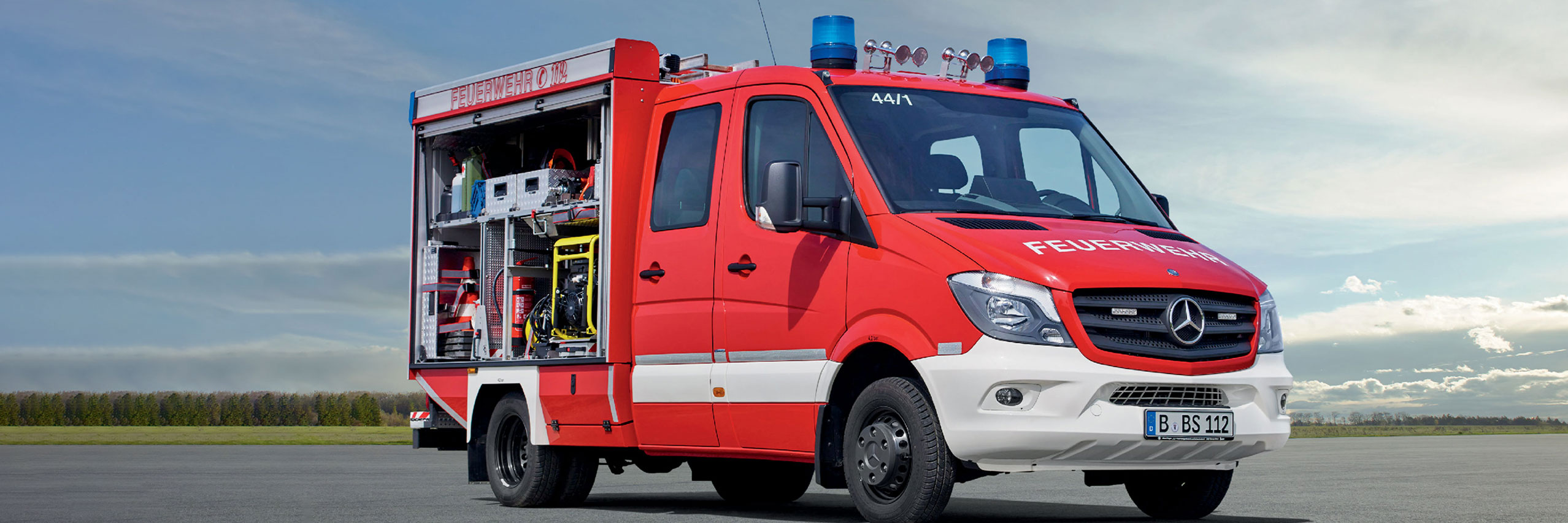 Feuerwehrfahrzeug | Mercedes-Benz Ein Mercedes-Benz Feuerwehrfahrzeug