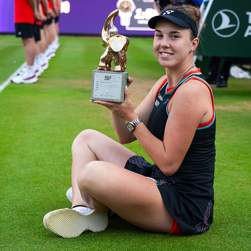 Berlin Tennis Open. Wir gratulieren der Siegerin im Einzel, Linda Noskova, zu ihrem ersten WTA-500-Titel.