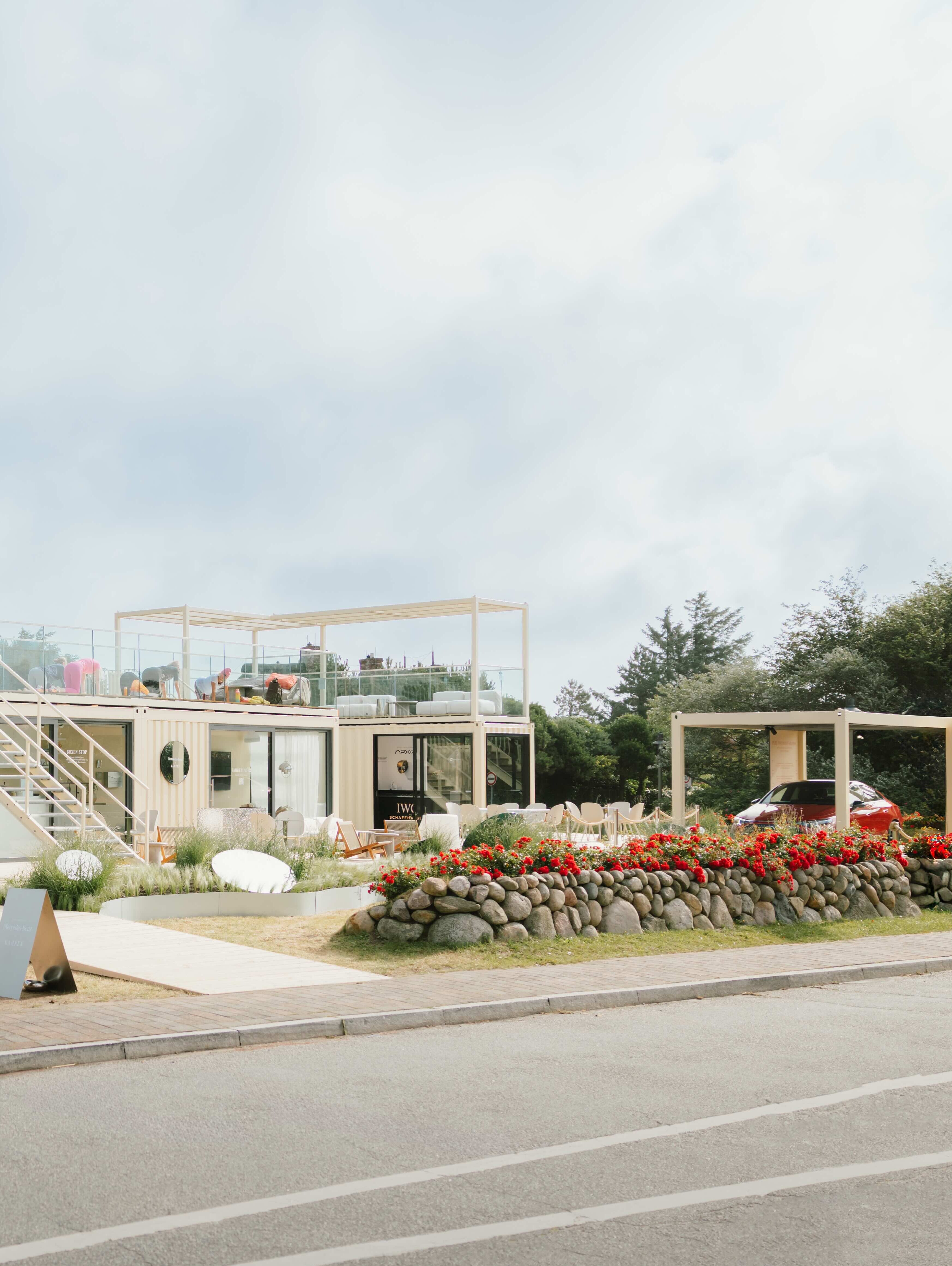 Zeichnung der Mercedes-Benz Fläche in Kampen auf Sylt.