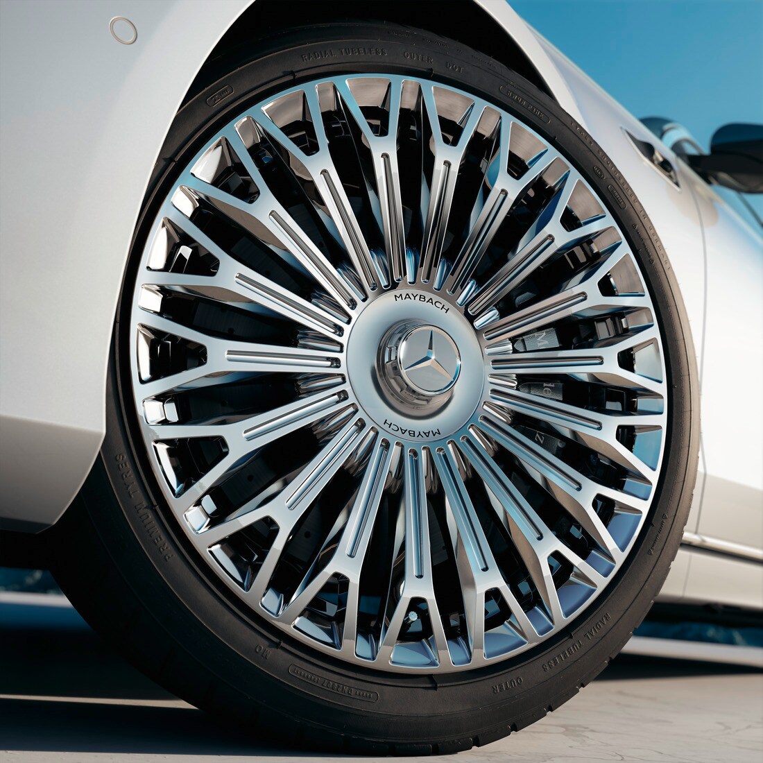 Die Schmiederäder der Mercedes-Benz Maybach S-Klasse.