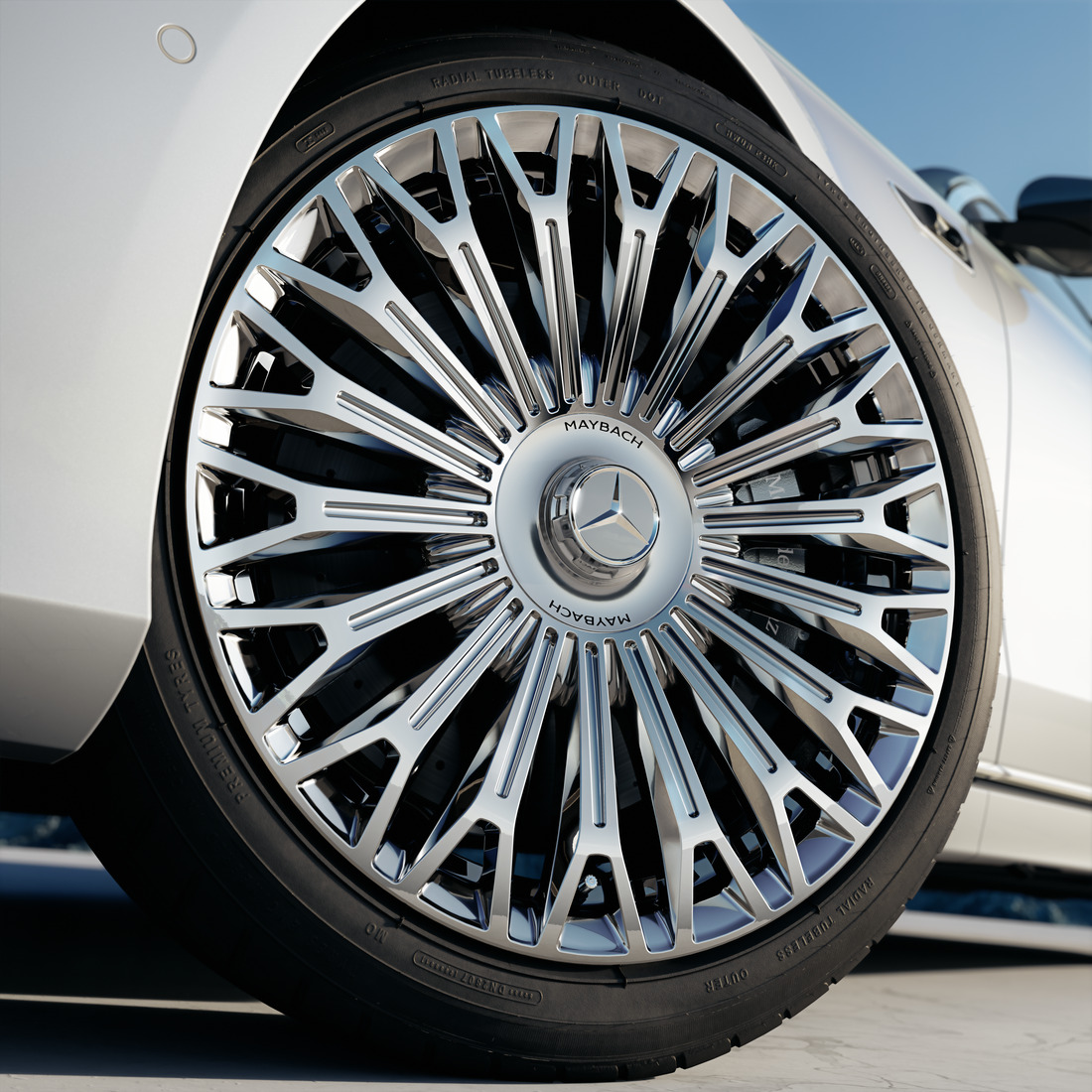 Die Schmiederäder der Mercedes-Benz Maybach S-Klasse.
