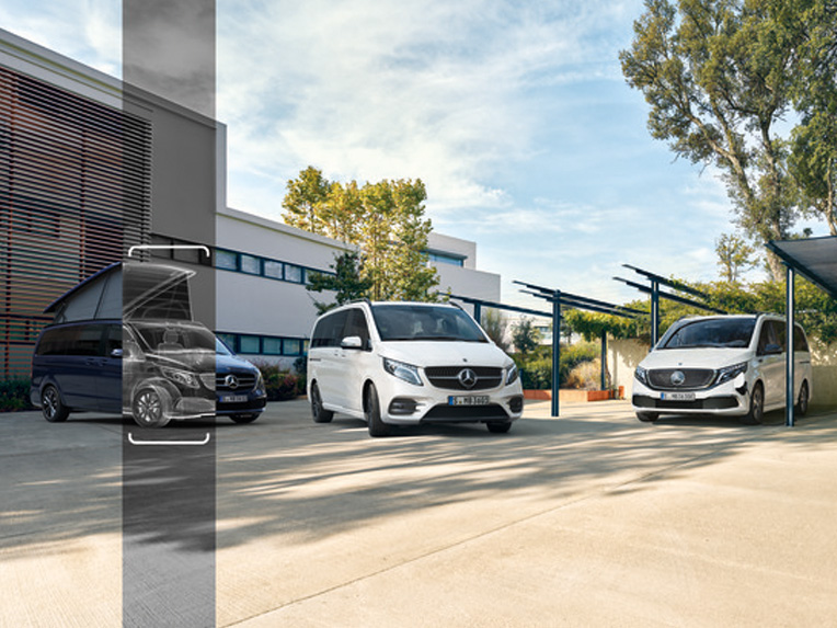 Entdecken Sie den Mercedes-Benz Marco Polo Van Mercedes-Benz Marco Polo Van in Dunkelgrau