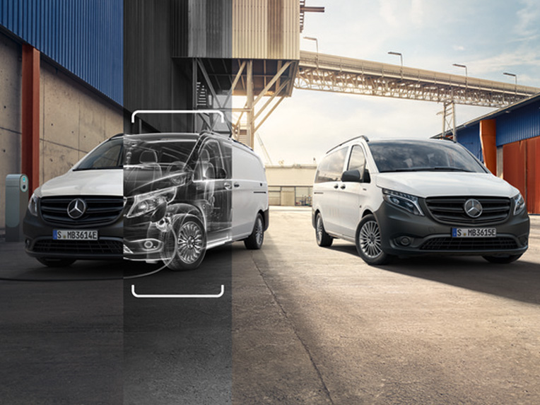 Entdecken Sie den Mercedes-Benz Vito Transporter Mercedes-Benz Vito Transporter in Dunkelgrau