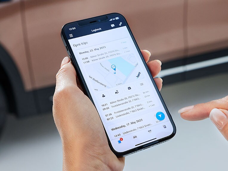 Das elektronische Fahrtenbuch von Mercedes-Benz.