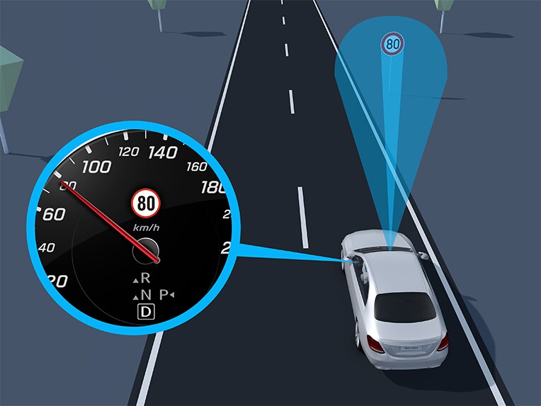 Der Verkehrszeichen-Assistent Ihres Mercedes-Benz.
