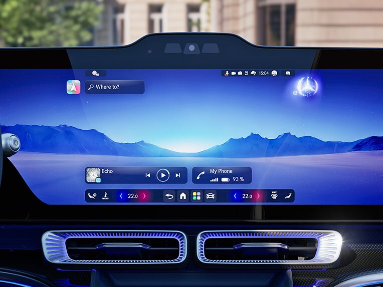 Der MBUX Virtual Assistant als eines von zahlreichen Digitalen Extras von Mercedes-Benz.