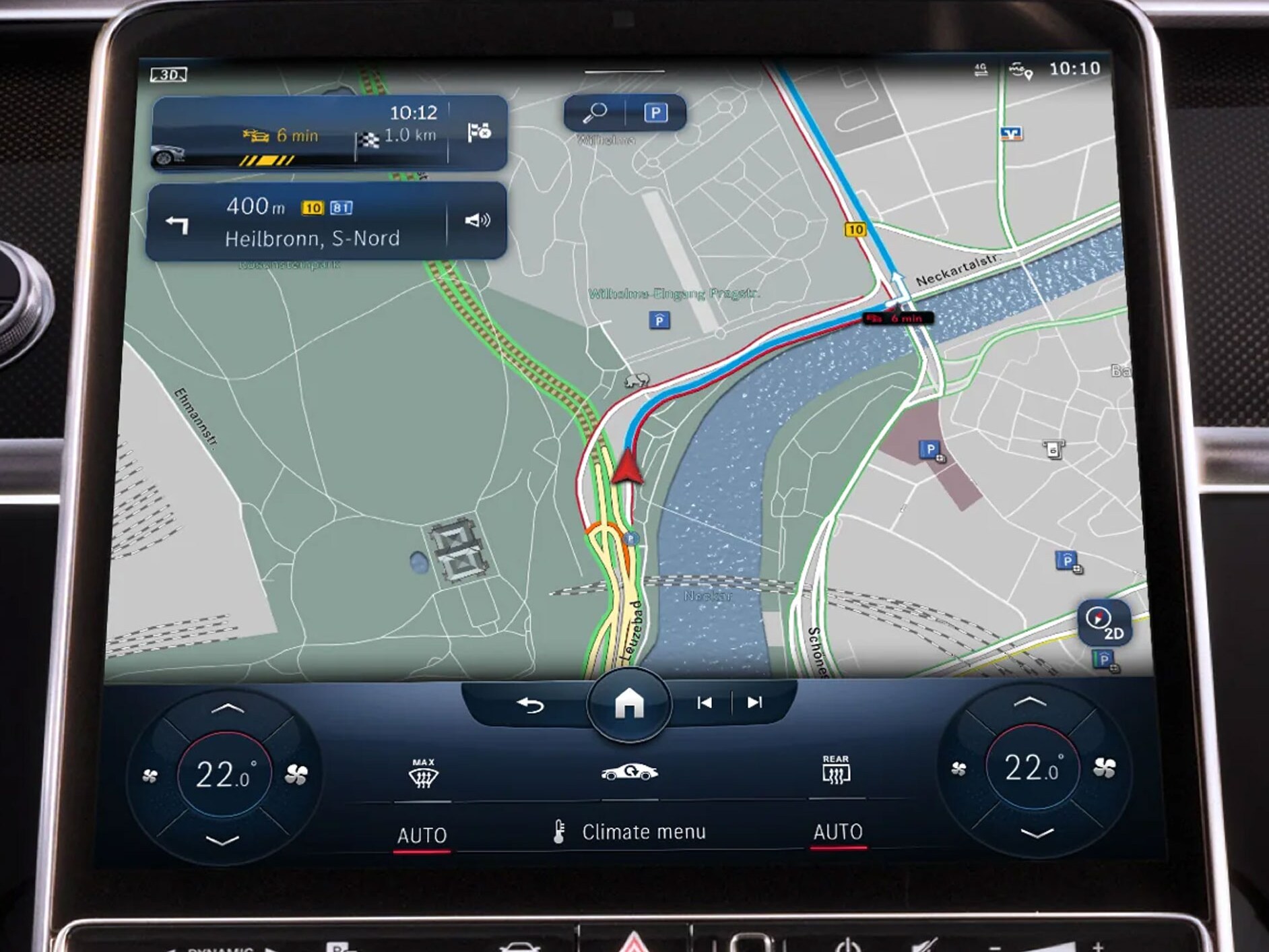 Ein exemplarisches Bild der Funktion Live Traffic Information.