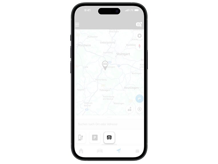 Schritt 1 zum digitalen Bezahlen mit Car Wash in Ihrer Mercedes-Benz App.