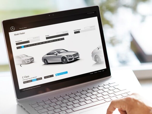 Das Mercedes-Benz Online-Angebot.
