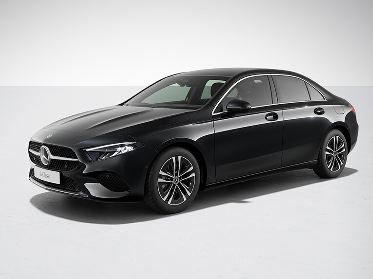 Das Exterieur der A-Klasse Limousine von Mercedes-Benz mit der Ausstattungslinie Progressive.