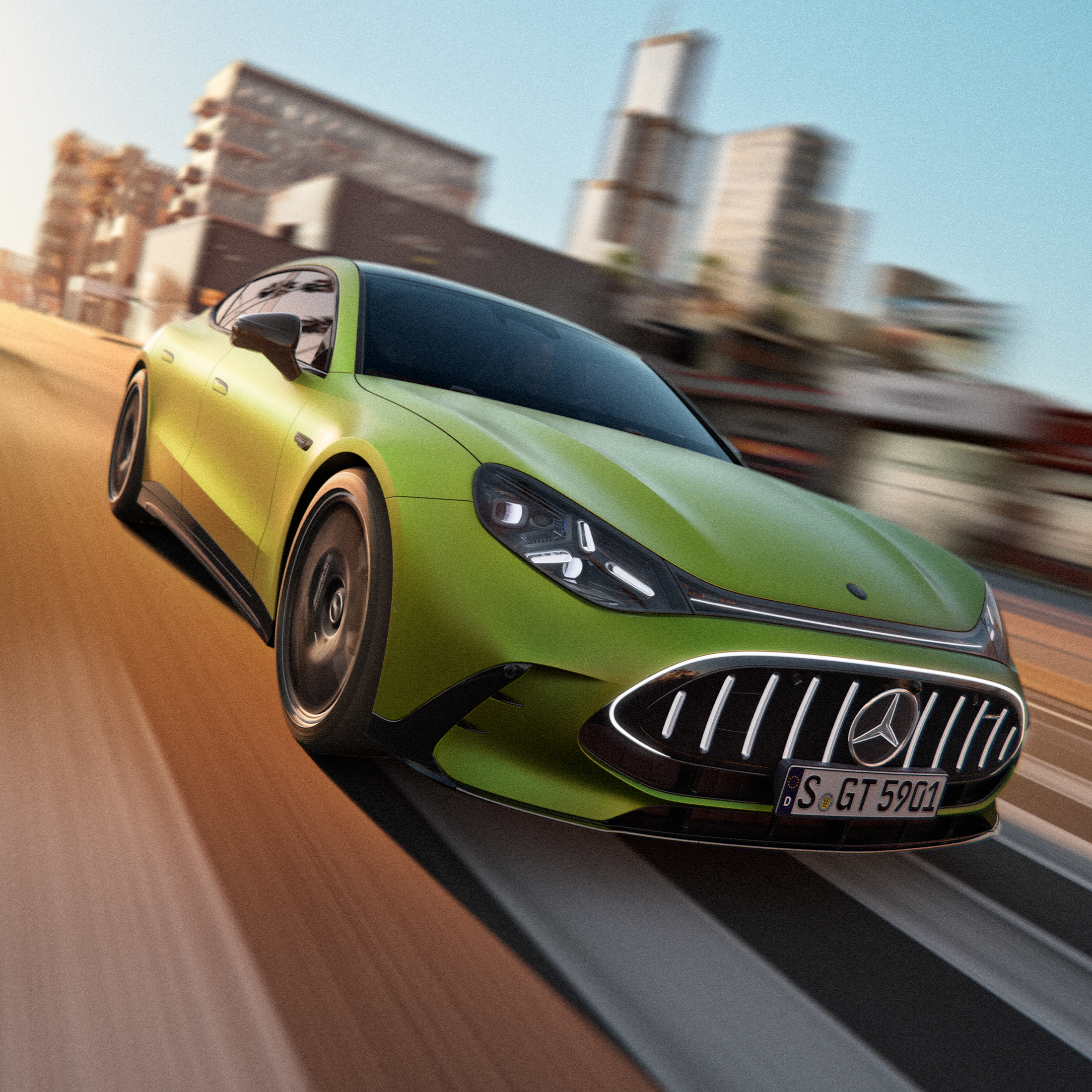 Mercedes-AMG GT 4 Türer Coupé | Mercedes-Benz. Das neue Mercedes-AMG GT 4 Türer Coupé von vorn.
