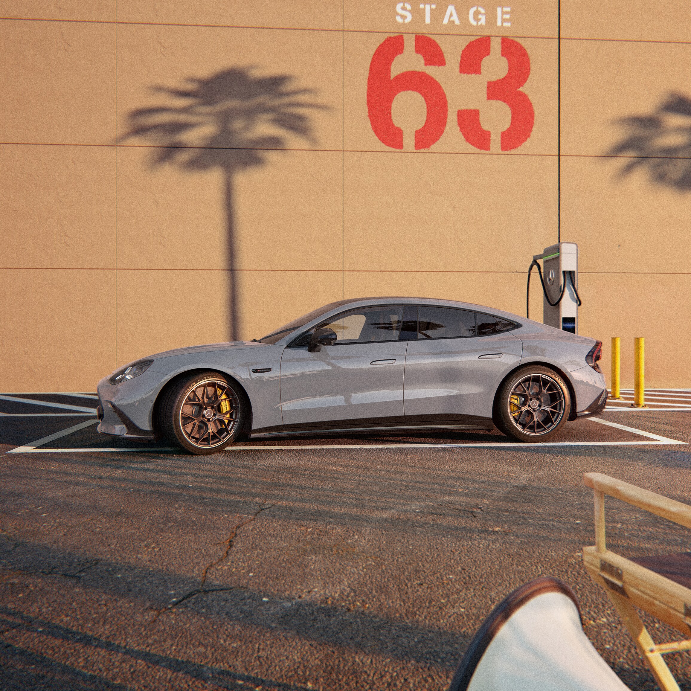 Das Mercedes-AMG GT 53 4-Türer Coupé.