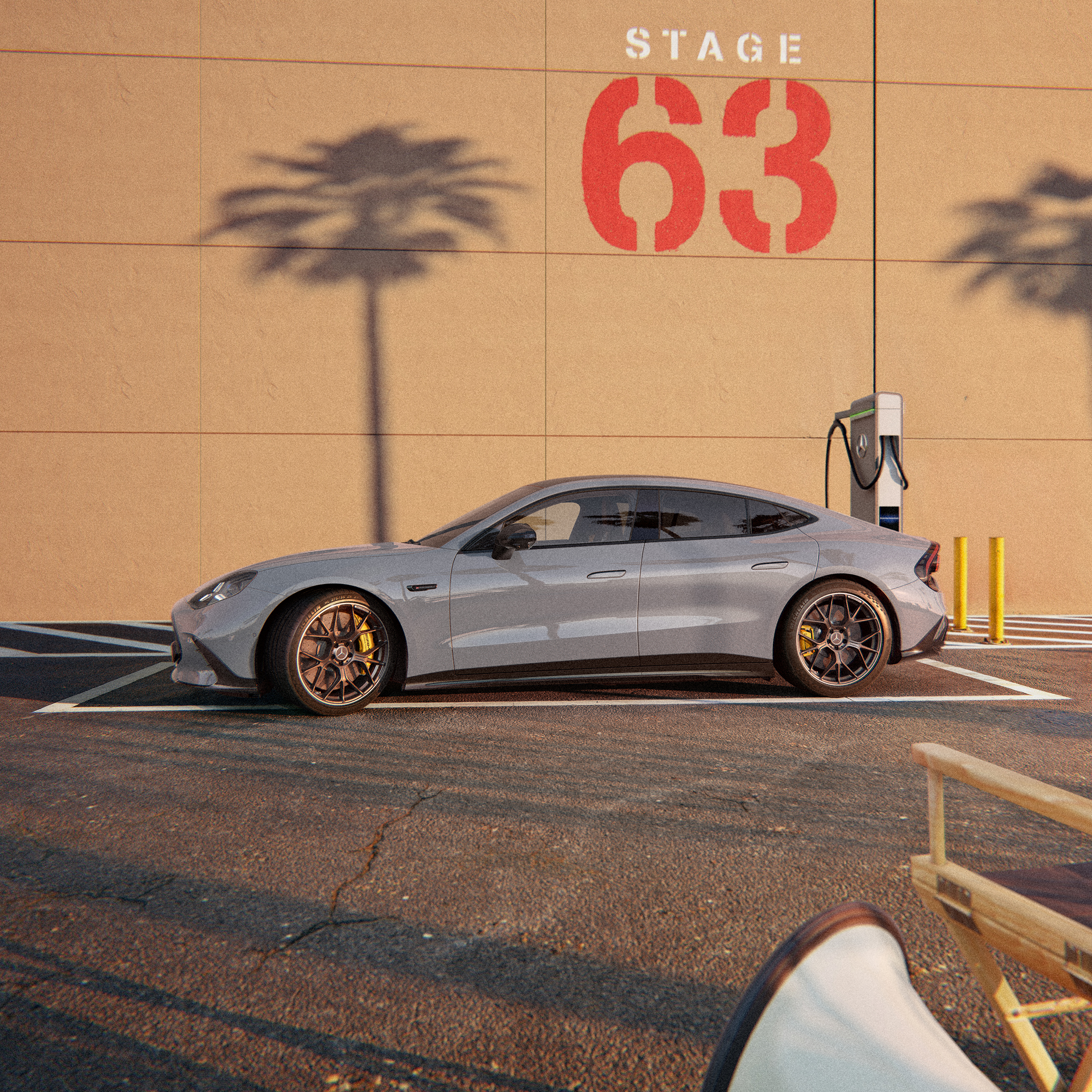 Das Mercedes-AMG GT 53 4-Türer Coupé.
