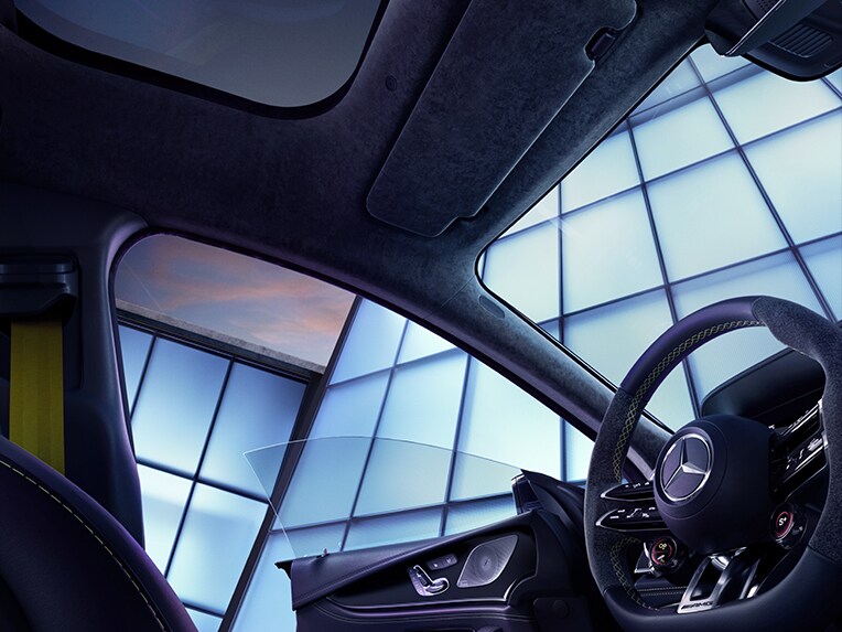 Interieur des Mercedes-AMG GT 4-Türer-Coupés.
