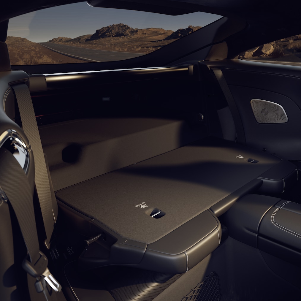 Sitzkonfigurationen im Innenraum des GT Coupés.