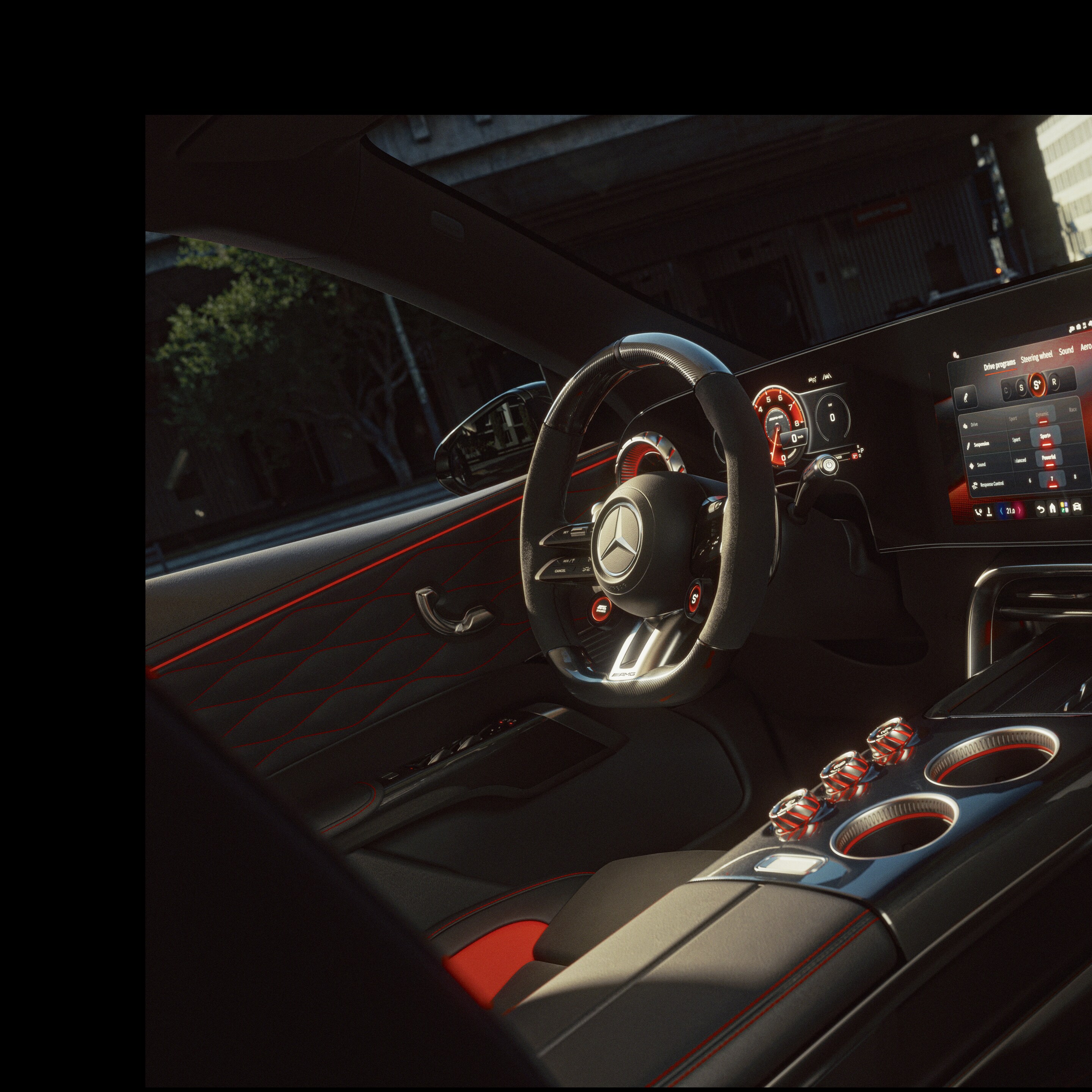 Das Interieur des neuen GT SUV von Mercedes-AMG.