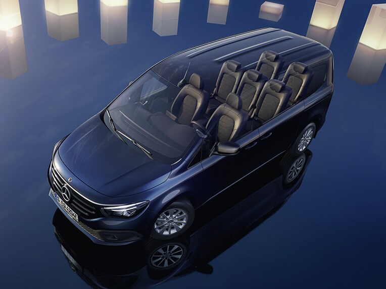 Das Exterieur des elektrischen Vans Mercedes-Benz EQT.