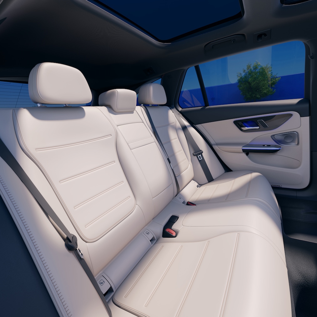 Der geräumige Innenraum des neuen C-Klasse T-Modells von Mercedes-Benz.