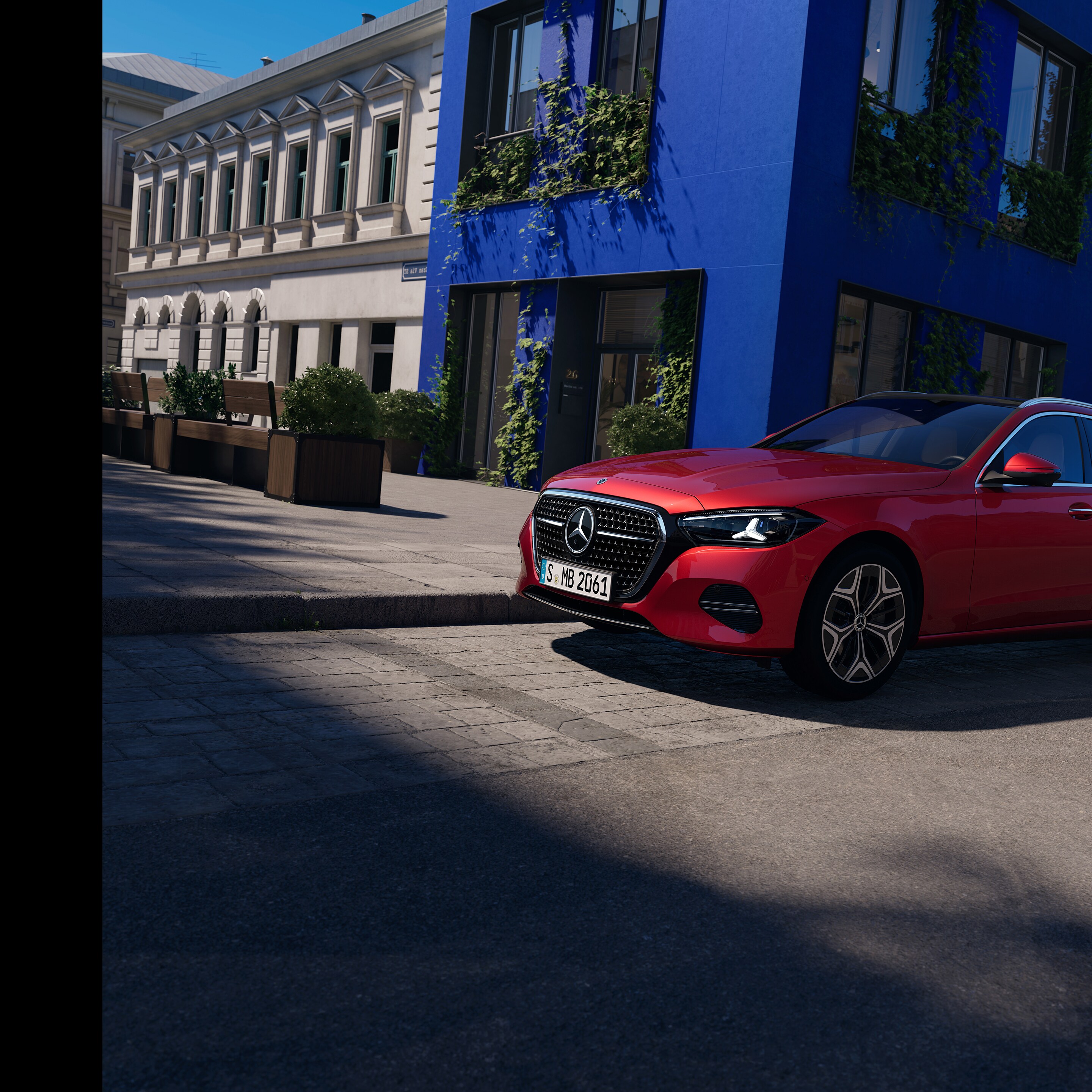 Das Exterieur des neuen C-Klasse T-Modells von Mercedes-Benz.