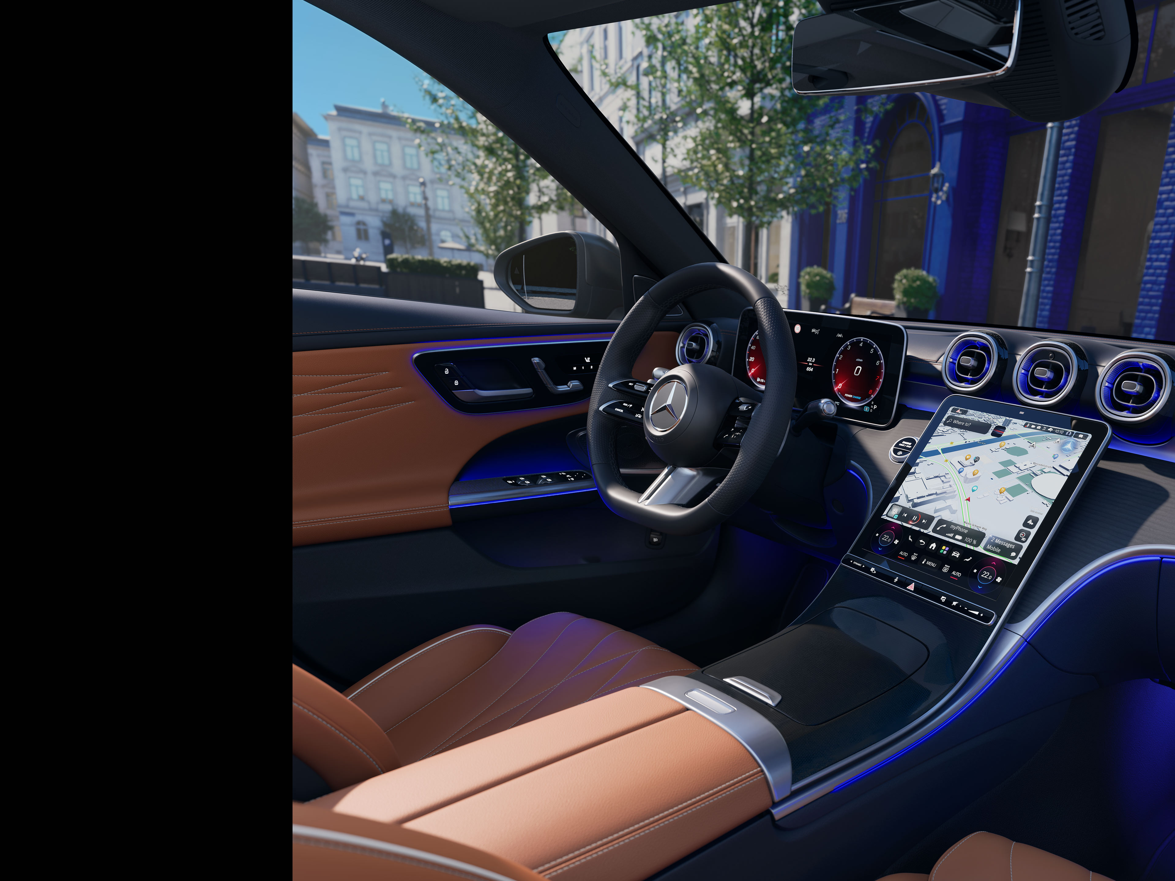 Interieur | C-Klasse Limousine | Mercedes-Benz Das Interieur der neuen C-Klasse Limousine von Mercedes-Benz.