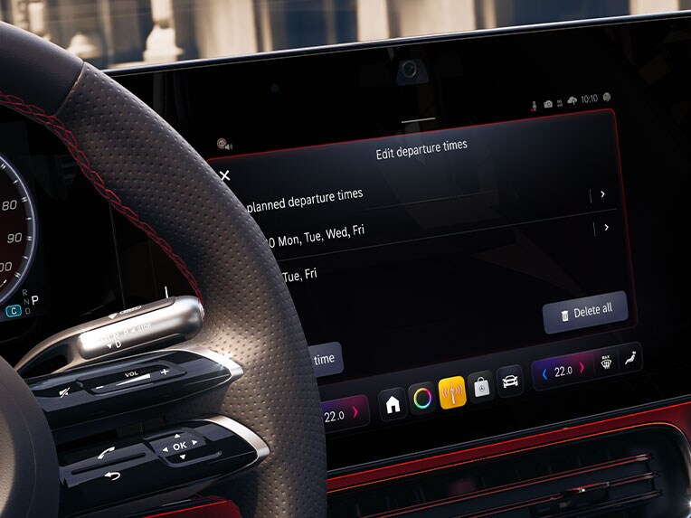 Die Vorklimatisierung im brandneuen CLA von Mercedes-Benz.