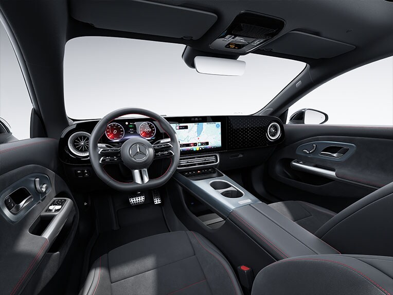 Die AMG Line im vollelektrischen CLA von Mercedes-Benz.