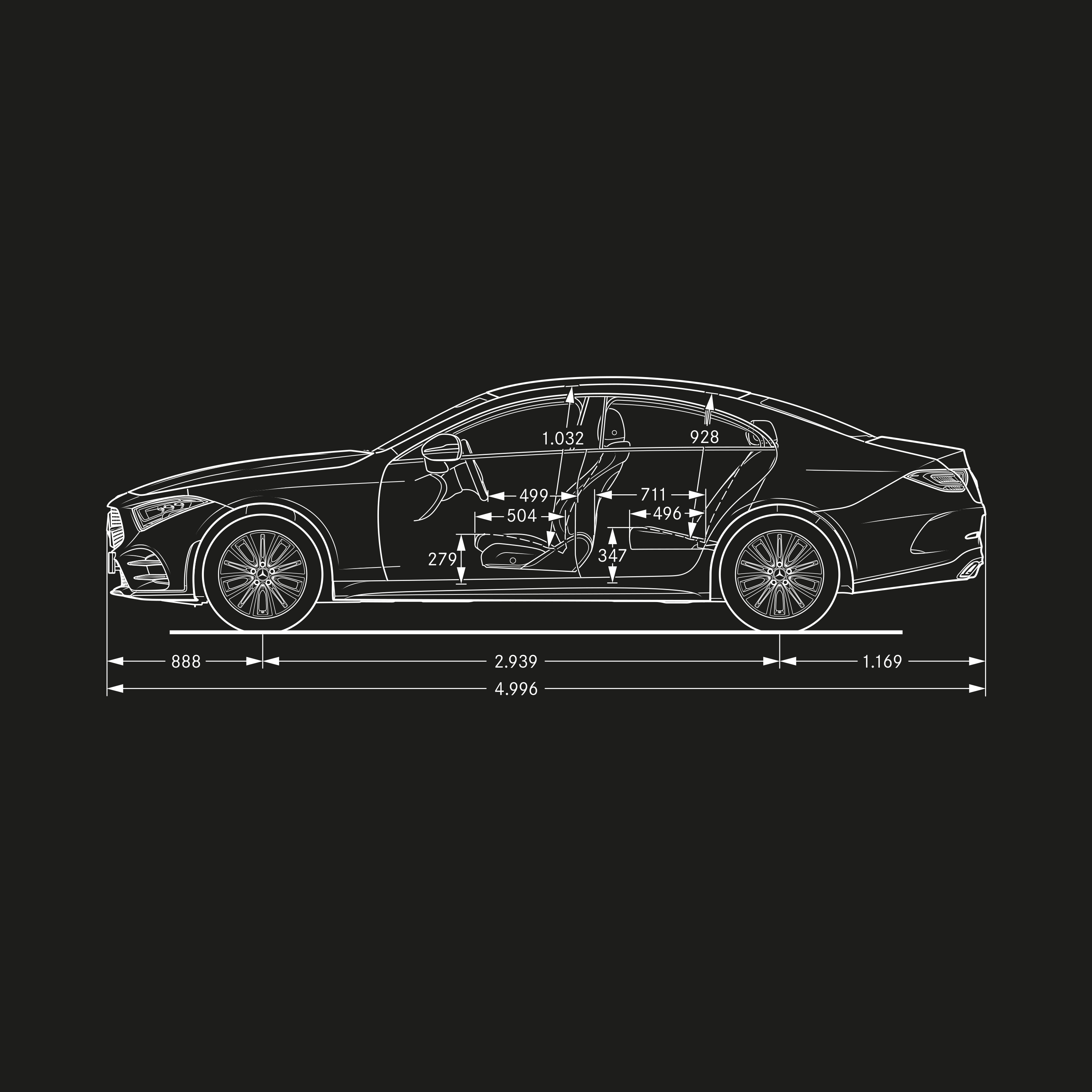 CLS Coupé | Mercedes-Benz Länge des CLS