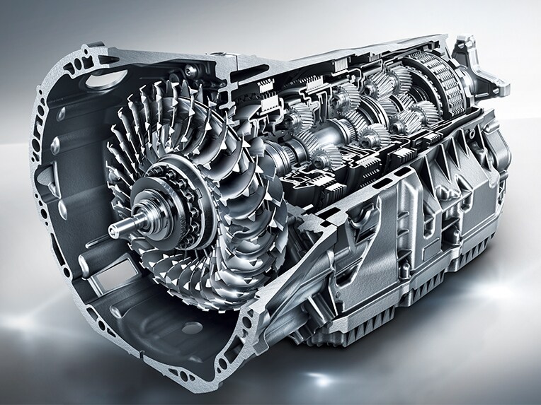 Das 9G-TRONIC Automatikgetriebe im Mercedes-Benz CLS.