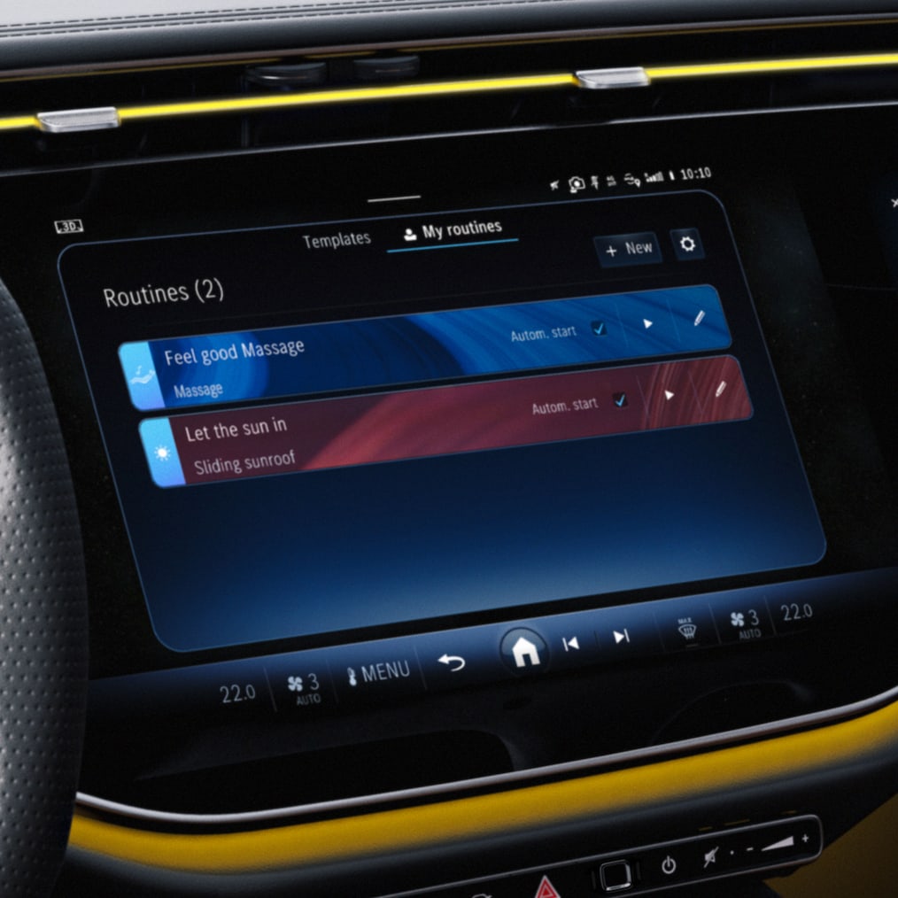 Das Widescreen Cockpit in der E-Klasse von Mercedes-Benz.