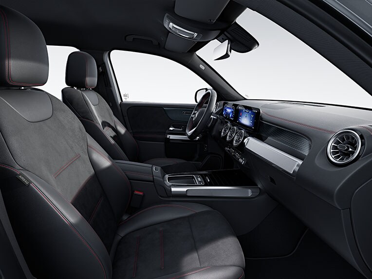 Die EQB AMG Line im EQB Interieur.