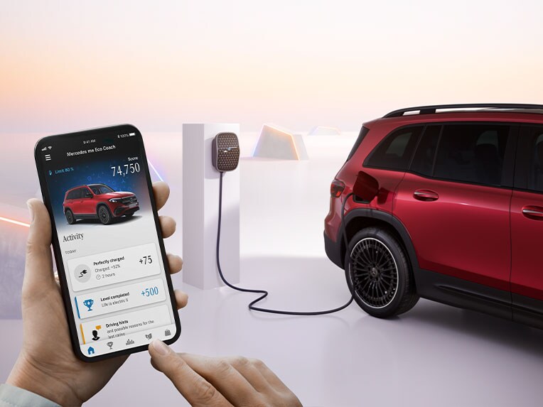 Eco Coach App im EQB von Mercedes-Benz.