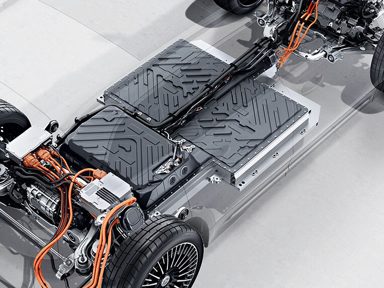 Die Batterie des EQB von Mercedes-Benz.