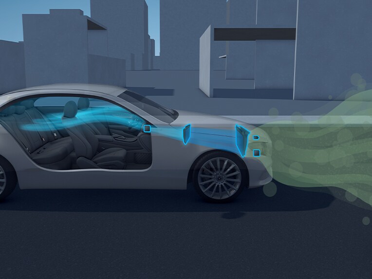 Eine Illustration von ENERGIZING AIR CONTROL Plus mit zertifiziertem HEPA-Filter.