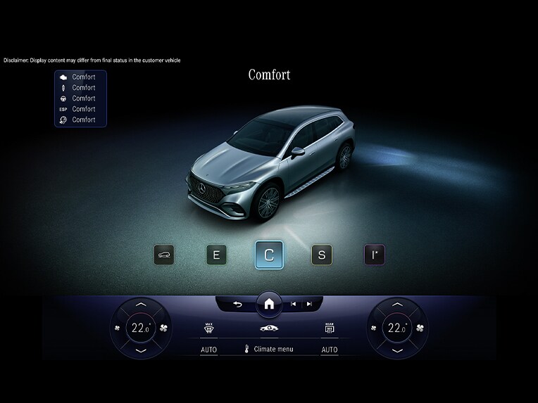 DYNAMIC SELECT für den EQS SUV von Mercedes-Benz.