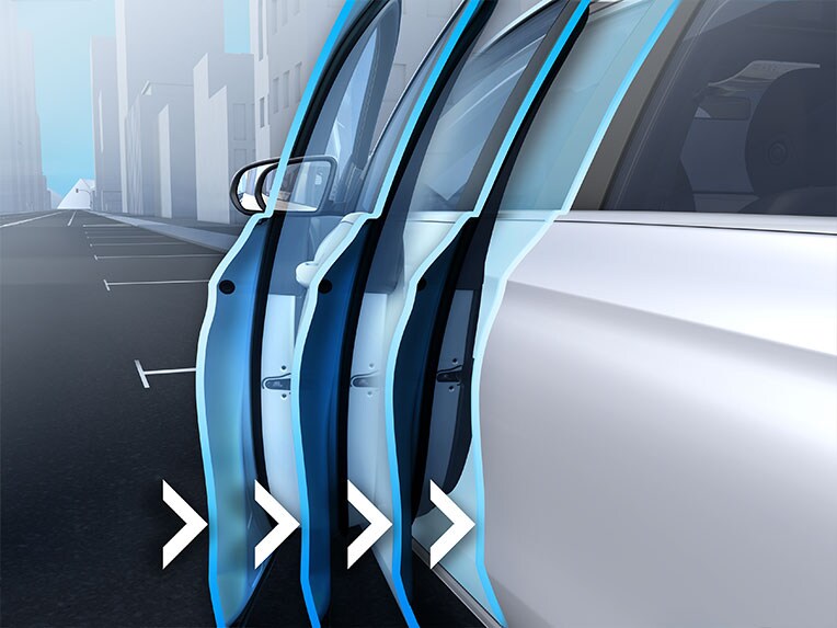 Eine Veranschaulichung des KEYLESS-GO Komfort-Pakets Plus.