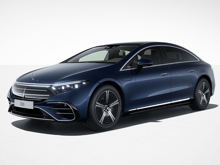 Die EQS Limousine von Mercedes-Benz mit Electric Art Line.