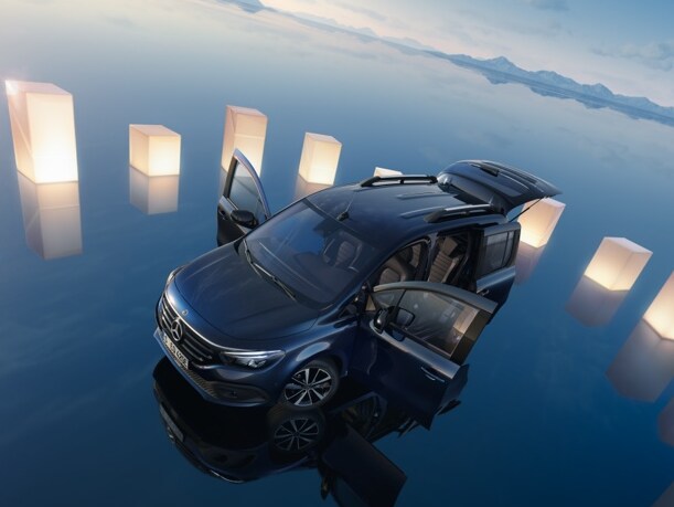 Das Exterieur des Mercedes-Benz EQT.