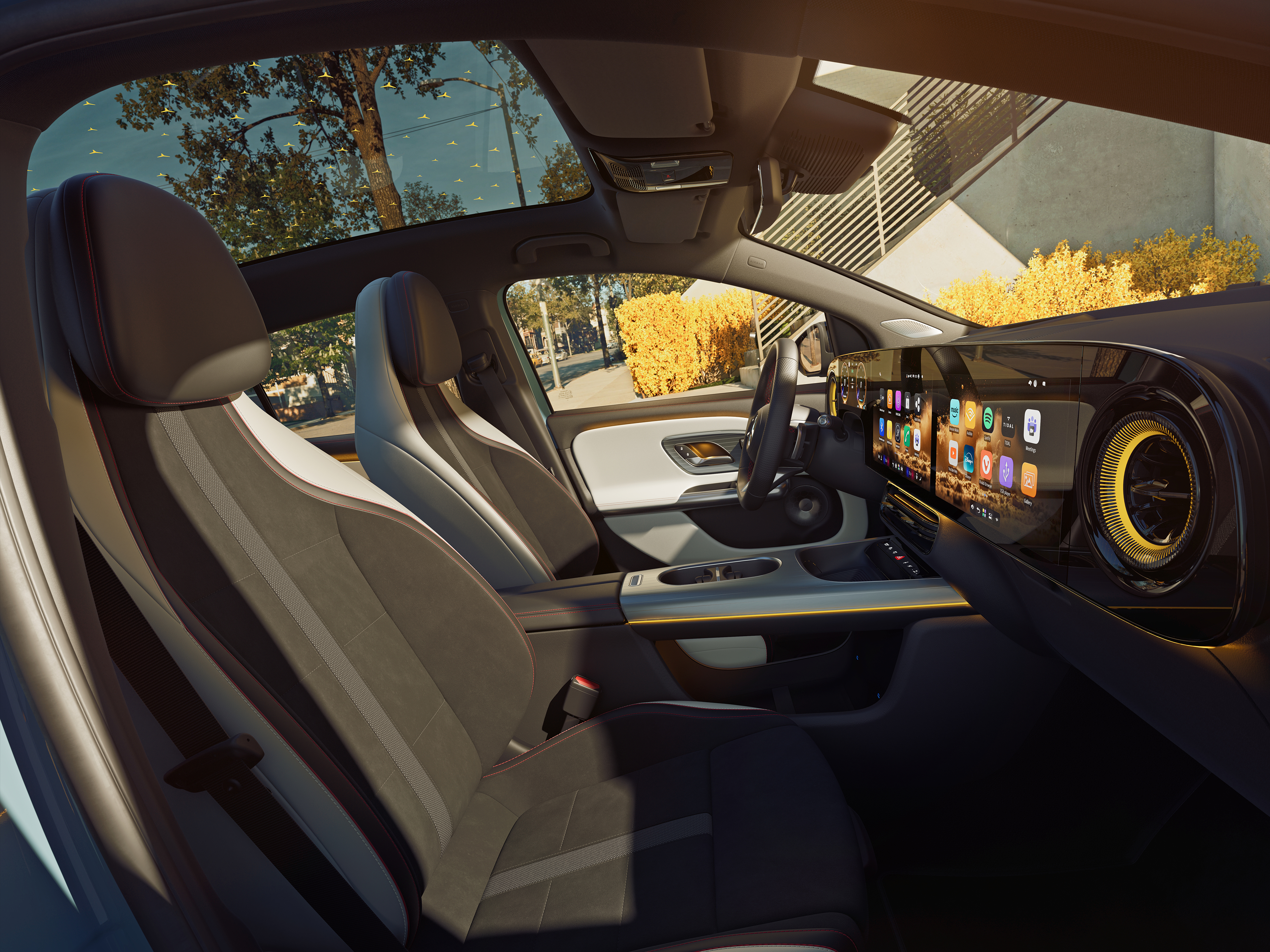 Interieur | GLA | Mercedes-Benz Das Interieur des brandneuen GLA von Mercedes-Benz.
