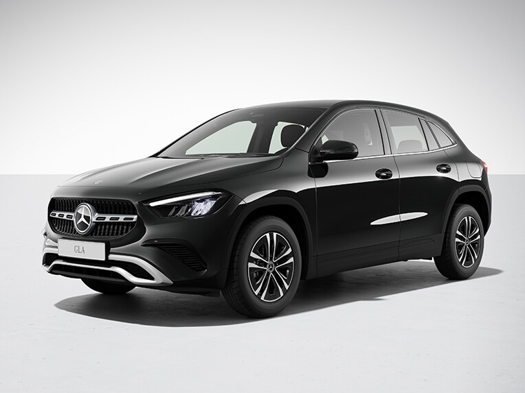 Der Mercedes-Benz GLA mit Serienausstattung.