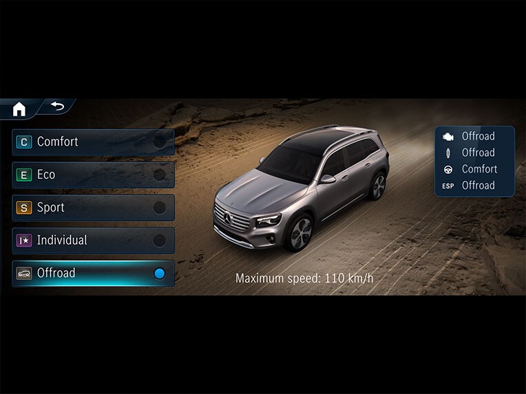 Das Offroad-Technik-Paket im Mercedes-Benz GLB.
