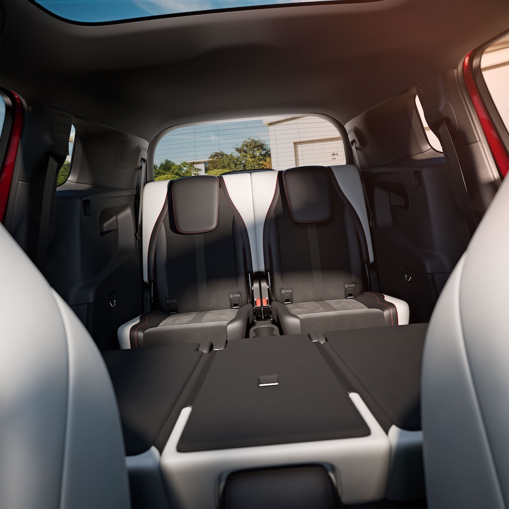 Das Interieur mit der dritten Sitzreihe im Mercedes-Benz GLB.