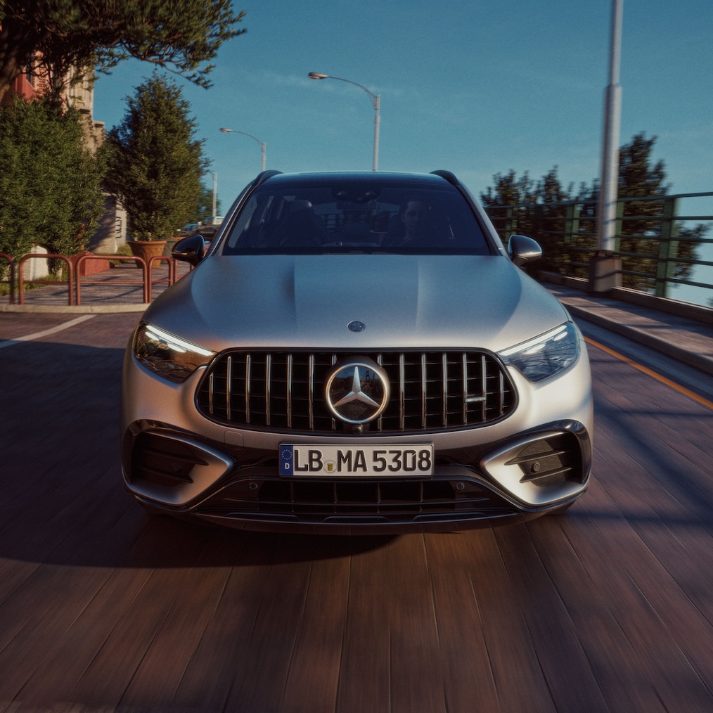 Die Front des neuen Mercedes-AMG GLC SUV.
