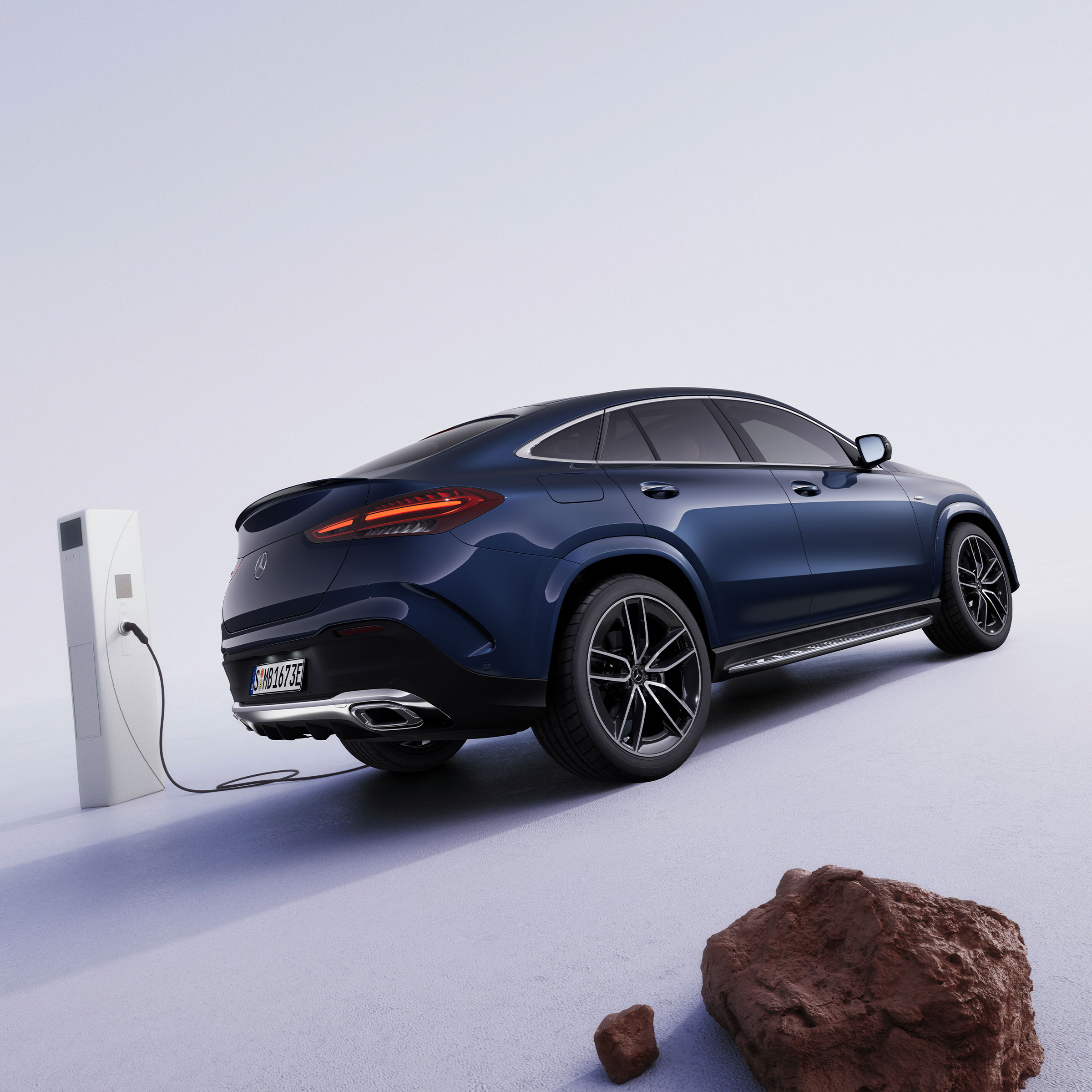 Der GLE 350 de 4MATIC mit EQ-Hybridtechnologie von Mercedes-Benz.