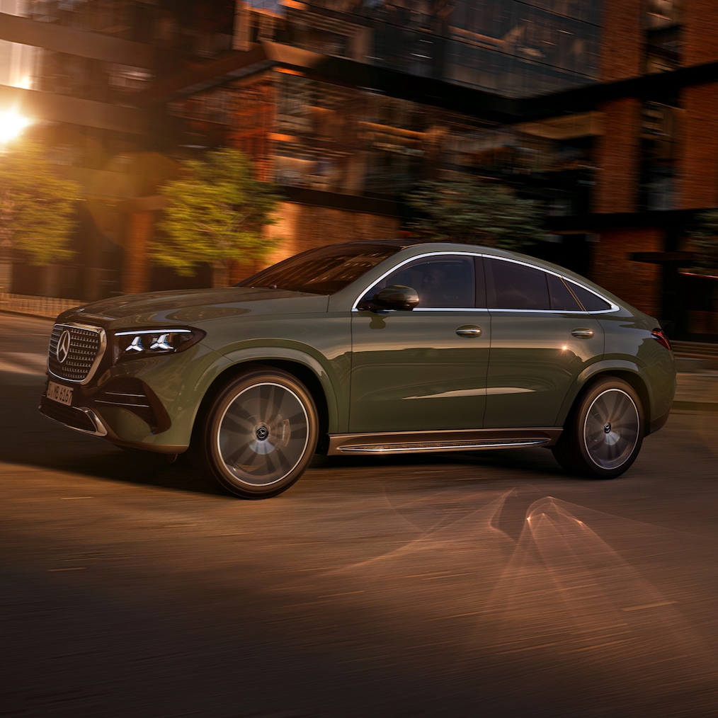 Das neue GLE Coupé von Mercedes-Benz mit AMG Line.