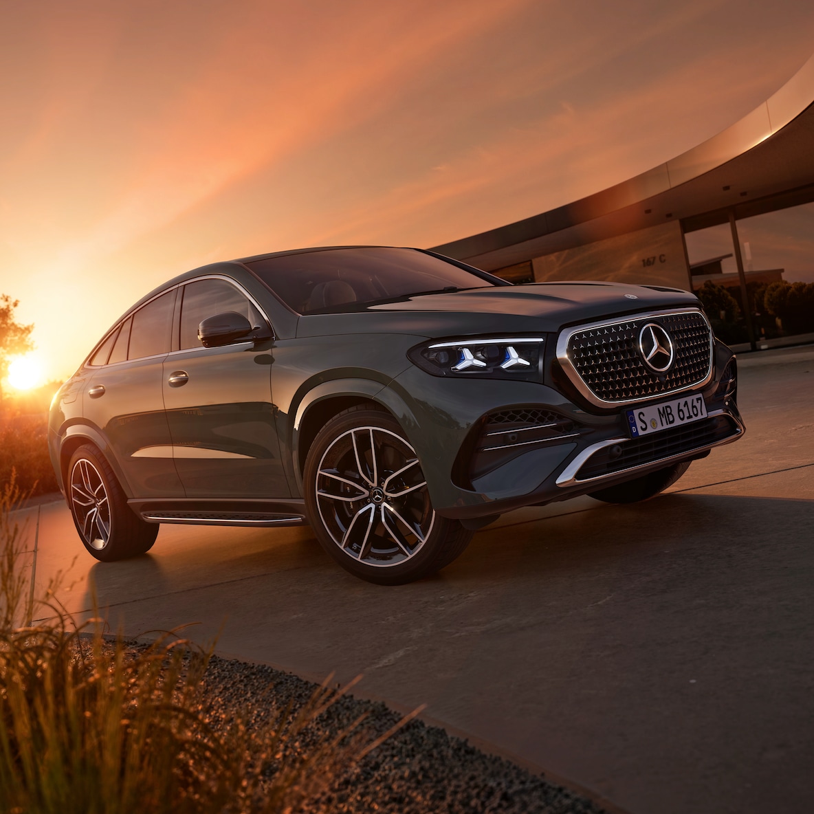 Das sportliche Äußere des neuen GLE Coupés von Mercedes-Benz.