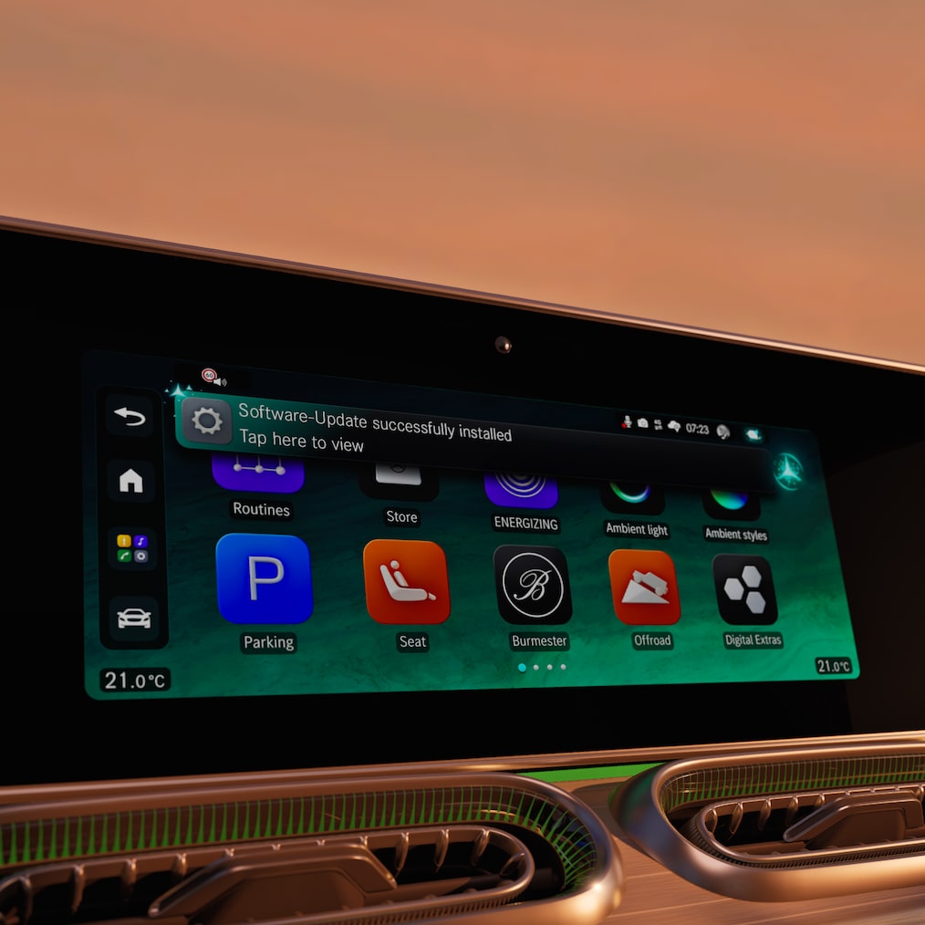 Das Mercedes-Benz Operating System (MB.OS) des neuen GLE Coupés von Mercedes-Benz.