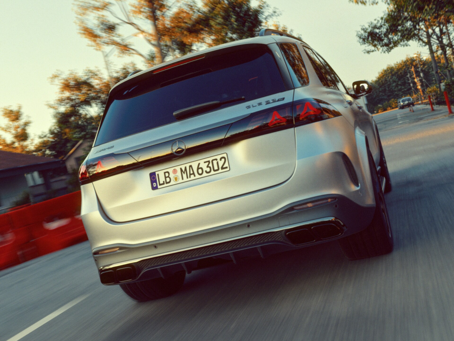 Das neue Heckdesign des Mercedes-AMG GLE 63 S SUV.