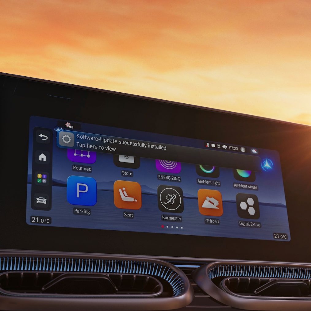 Das Mercedes-Benz Operating System (MB.OS) des neuen GLE von Mercedes-Benz.