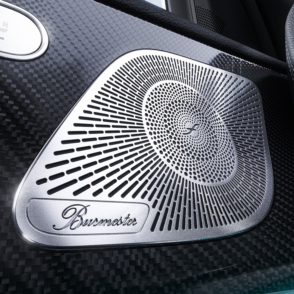 Die Lautsprecher des Burmester® Surround-Soundsystems im Mercedes-Benz GLE.